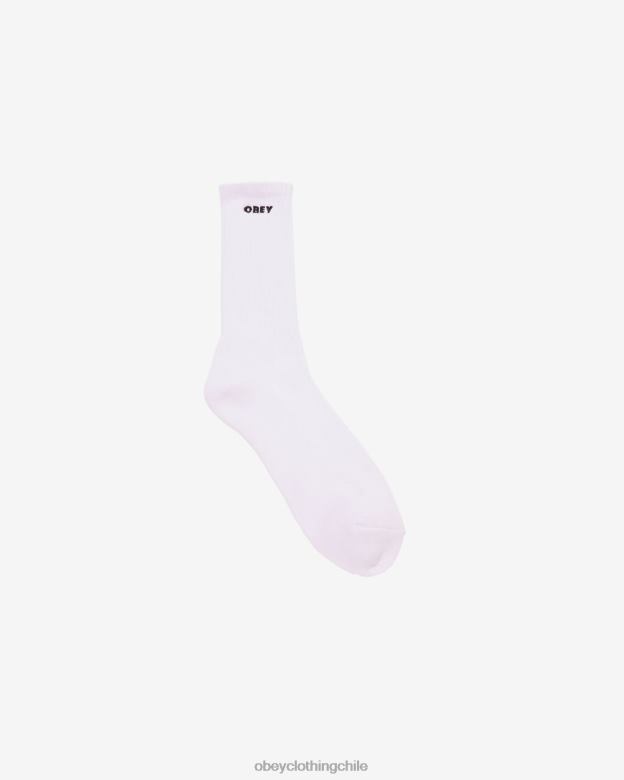 accesorios 40VX483 hombres calcetines atrevidos OBEY blanco