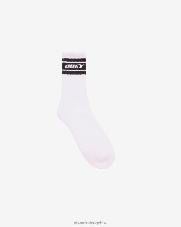 accesorios 40VX486 hombres calcetines cooper ii OBEY blanco negro