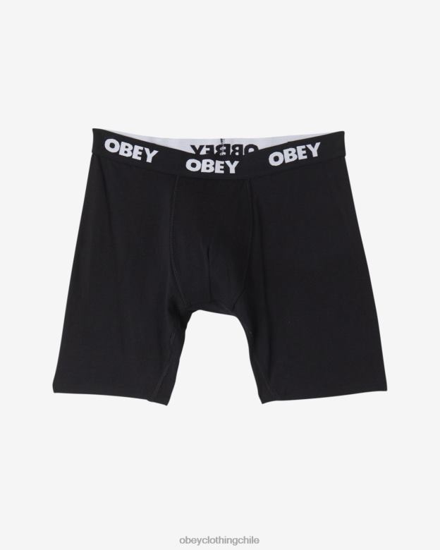 accesorios 40VX488 hombres boxers de trabajo estándar (paquete de 2) OBEY negro