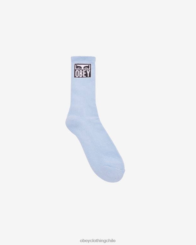 accesorios 40VX491 hombres icono de ojos calcetines OBEY cielo limpio