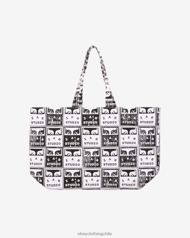 accesorios 40VX496 hombres bolsos de faded posters OBEY blanco negro