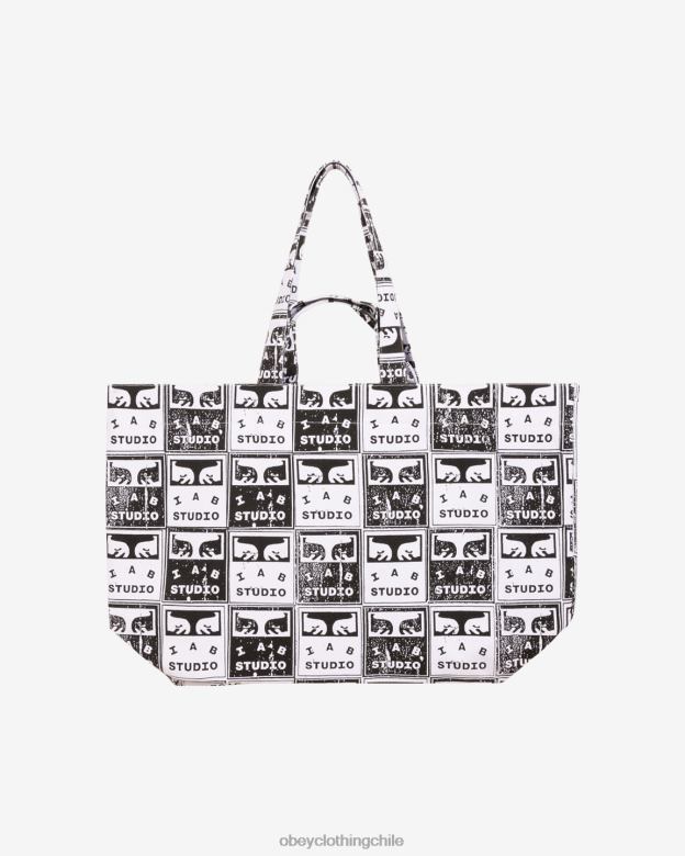 accesorios 40VX496 hombres bolsos de faded posters OBEY blanco negro
