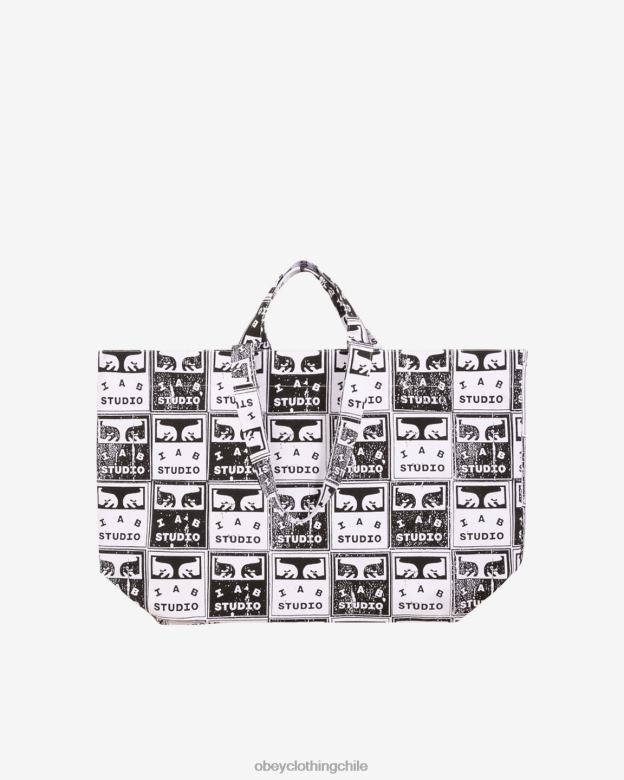 accesorios 40VX496 hombres bolsos de faded posters OBEY blanco negro