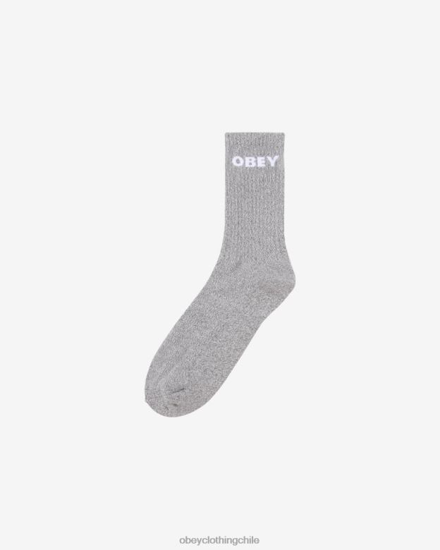 accesorios 40VX500 hombres calcetines iab studio x OBEY cuero gris