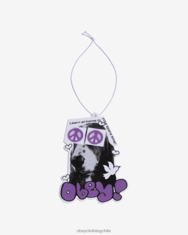 accesorios 40VX505 hombres ambientador perro de la paz OBEY blanco multicolor