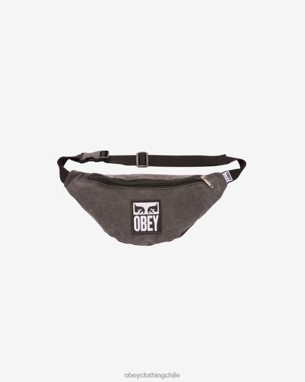 accesorios 40VX509 hombres riñonera desperdiciada ii OBEY pigmento negro