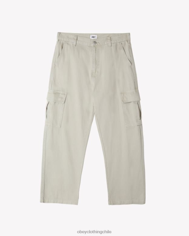 ropa 40VX85 hombres pantalones cargo de mezclilla bigwig OBEY Gris plateado