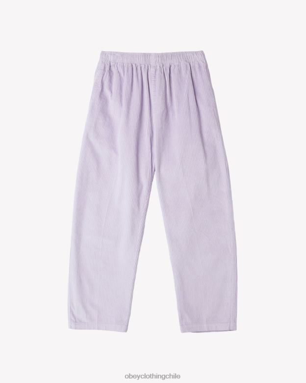 ropa 40VX10 hombres pantalón de pana fácil OBEY pétalo de orquídea