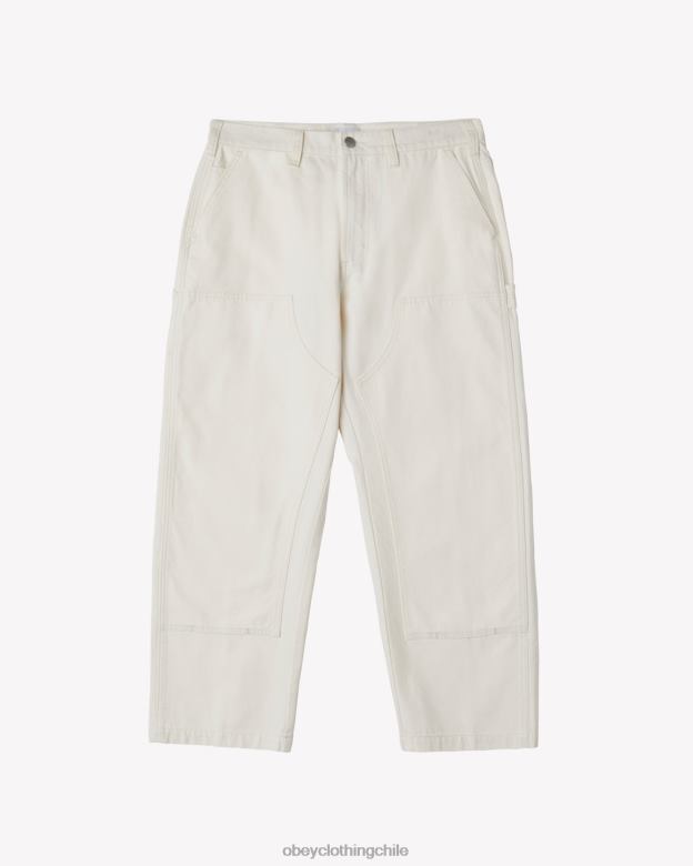 ropa 40VX17 hombres pantalones de sarga con doble rodilla big timer OBEY sin blanquear