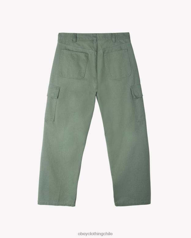 ropa 40VX19 hombres pantalones cargo bigwig baggy de sarga OBEY corona de laurel