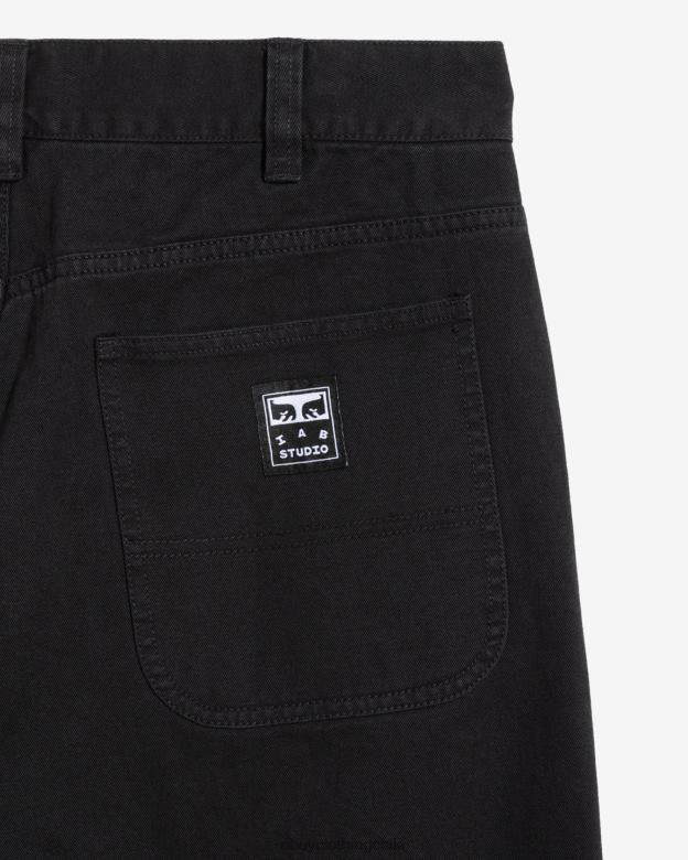 ropa 40VX22 hombres pantalón de carpintero poster OBEY antracita