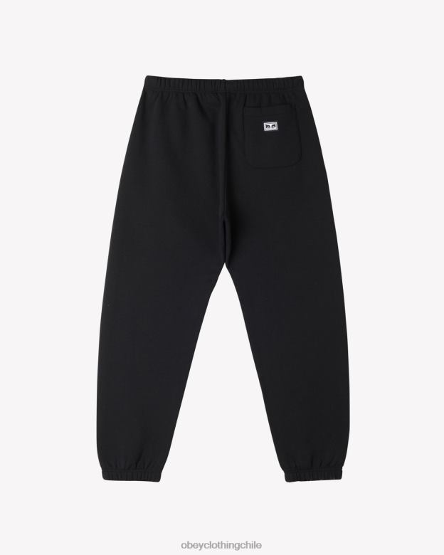 ropa 40VX26 hombres est. trabaja ojos pantalón deportivo OBEY negro