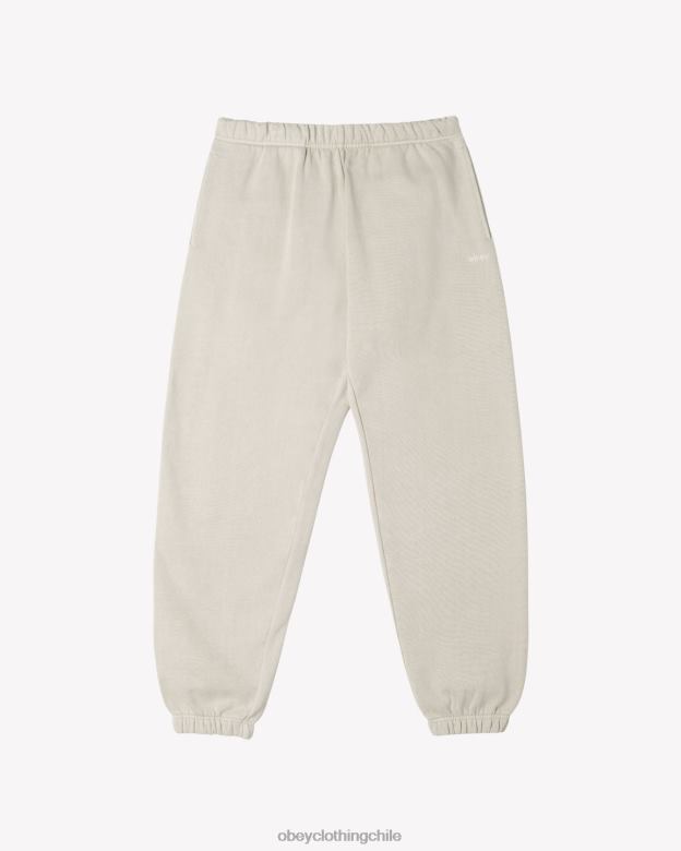 ropa 40VX27 hombres pantalones deportivos con pigmentos en minúsculas OBEY arcilla pigmentada