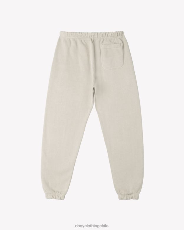 ropa 40VX27 hombres pantalones deportivos con pigmentos en minúsculas OBEY arcilla pigmentada