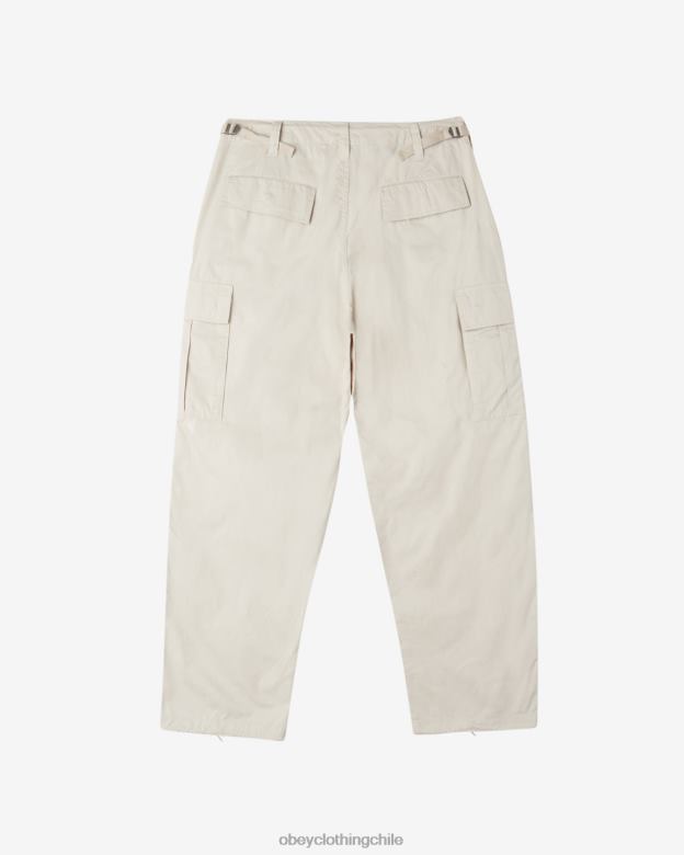 ropa 40VX30 hombres pantalones cargo big timer OBEY Gris plateado