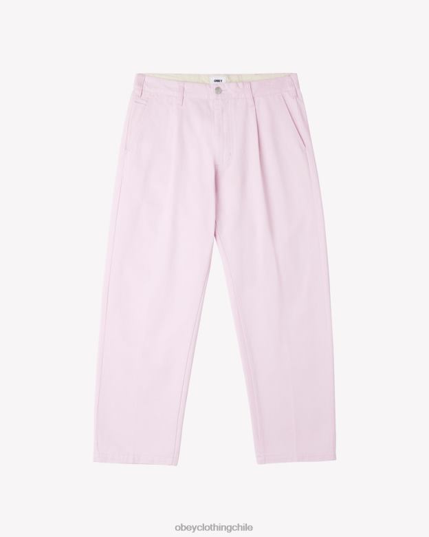 ropa 40VX39 hombres pantalón plisado de trabajo duro OBEY pirueta