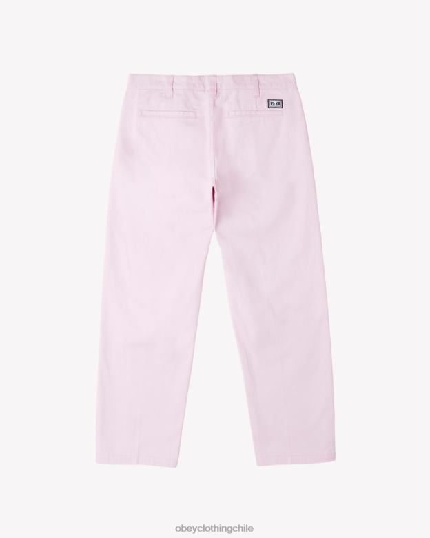 ropa 40VX39 hombres pantalón plisado de trabajo duro OBEY pirueta