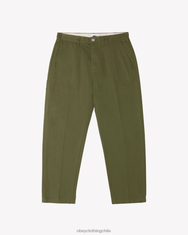 ropa 40VX4 hombres pantalón de carpintero de trabajo duro OBEY ejército