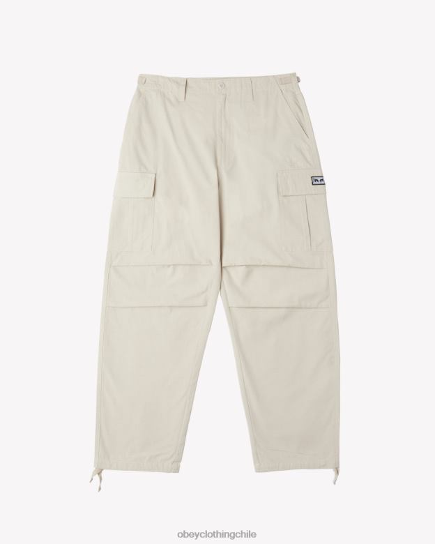 ropa 40VX58 hombres pantalón cargo antidesgarro OBEY Gris plateado