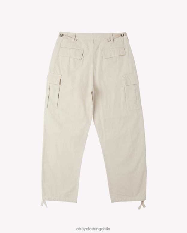 ropa 40VX58 hombres pantalón cargo antidesgarro OBEY Gris plateado