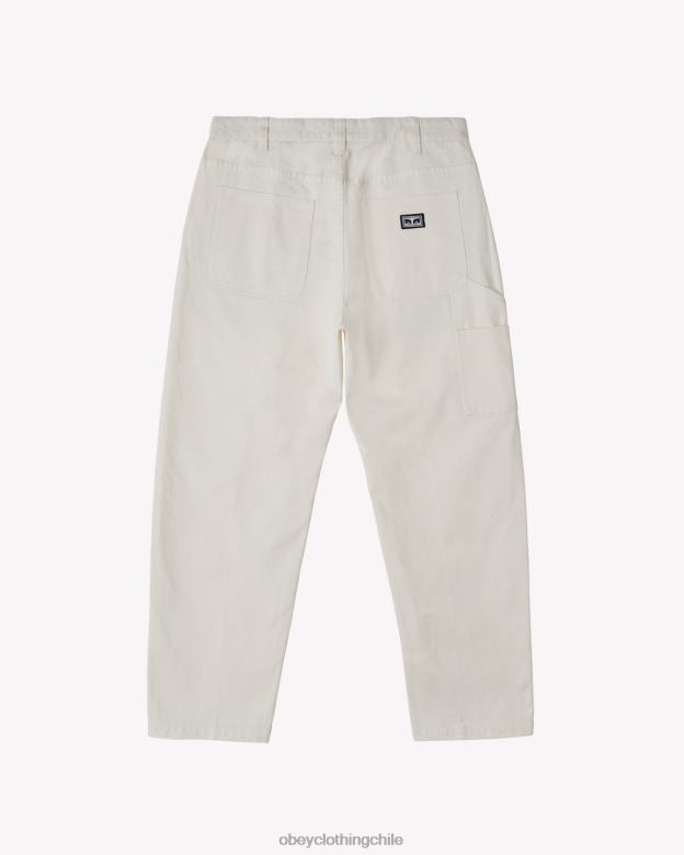 ropa 40VX7 hombres pantalón de carpintero de trabajo duro OBEY sin blanquear