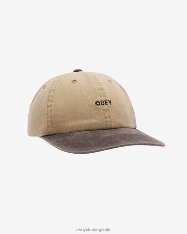 accesorios 40VX412 hombres pigmento ii tono minúsculas 6 paneles OBEY pigmento caqui multi