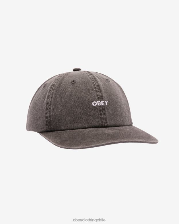 accesorios 40VX416 hombres pigmento minúscula 6 paneles OBEY pigmento negro