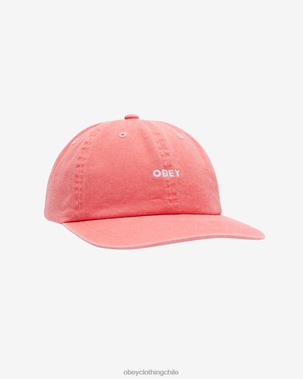 accesorios 40VX417 hombres pigmento minúscula 6 paneles OBEY pigmento coralino