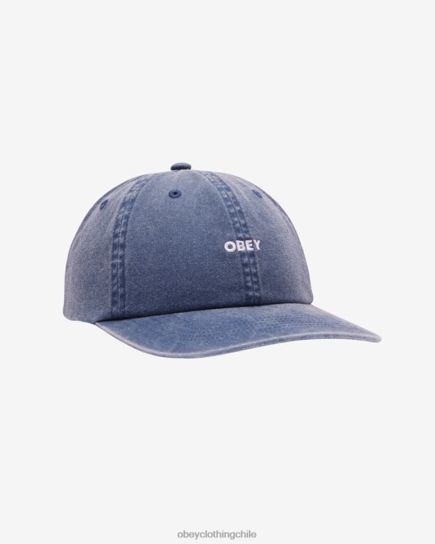 accesorios 40VX418 hombres pigmento minúscula 6 paneles OBEY pigmento azul marino