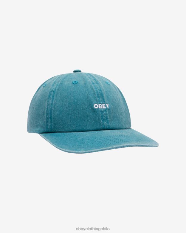 accesorios 40VX419 hombres pigmento minúscula 6 paneles OBEY pigmento verde azulado