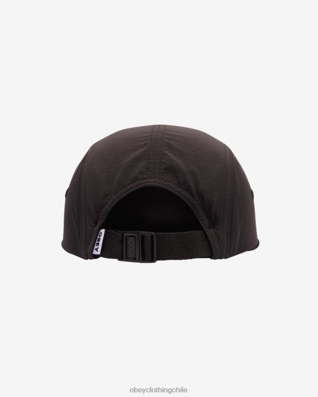 accesorios 40VX425 hombres gorra camp con parche de ícono OBEY negro