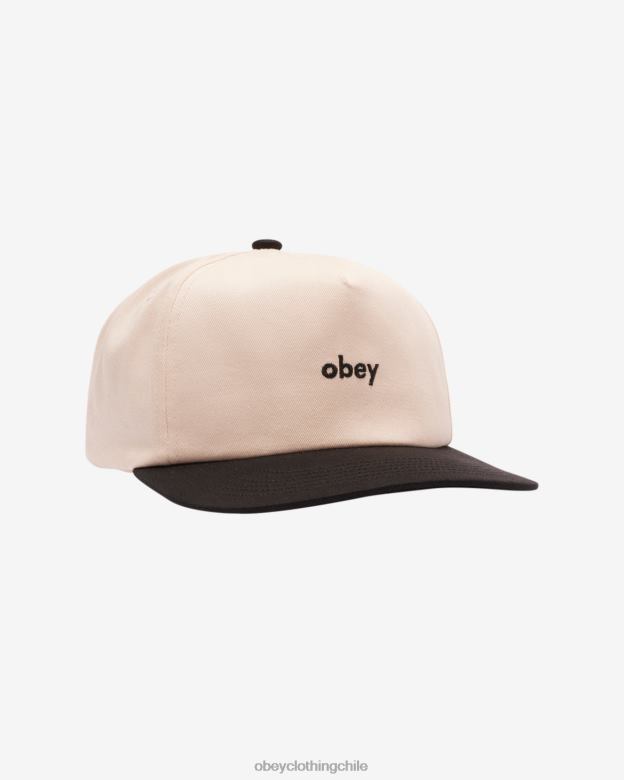 accesorios 40VX432 hombres funda snapback de 5 paneles OBEY negro múltiple