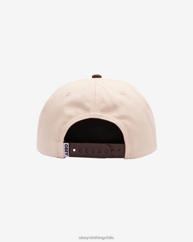 accesorios 40VX434 hombres funda snapback de 5 paneles OBEY java marrón multi