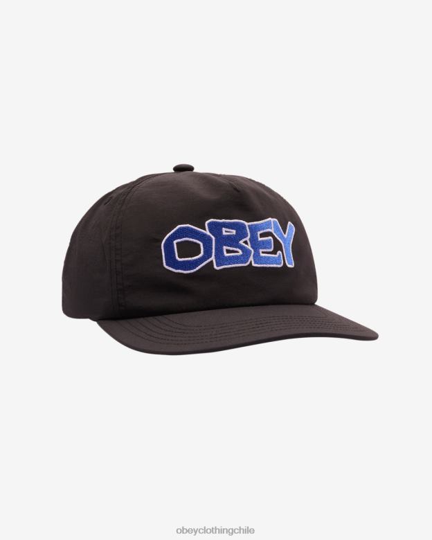 accesorios 40VX439 hombres snapback de 5 paneles sin conexión OBEY negro