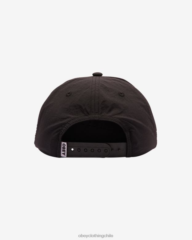 accesorios 40VX439 hombres snapback de 5 paneles sin conexión OBEY negro