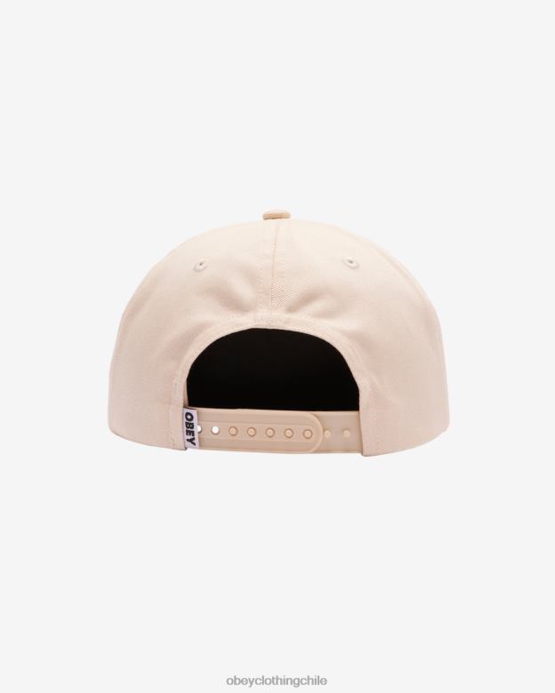 accesorios 40VX441 hombres programa de paz snapback de 5 paneles OBEY sin blanquear
