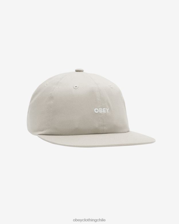 accesorios 40VX445 hombres sarga atrevida de 6 paneles OBEY sin blanquear
