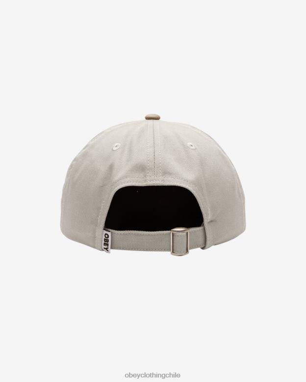 accesorios 40VX445 hombres sarga atrevida de 6 paneles OBEY sin blanquear