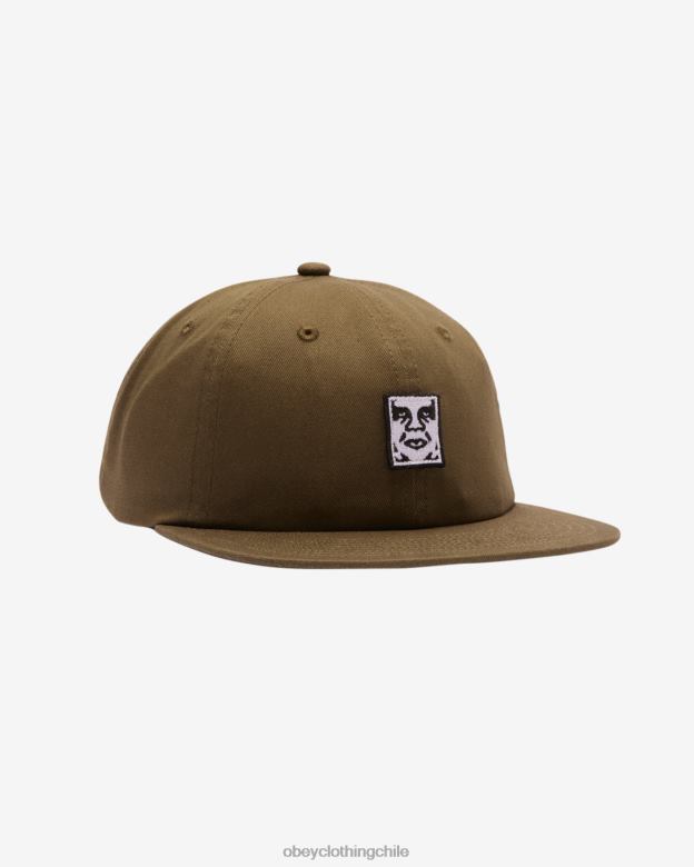 accesorios 40VX446 hombres Correa trasera con panel de parche con íconos OBEY ejército