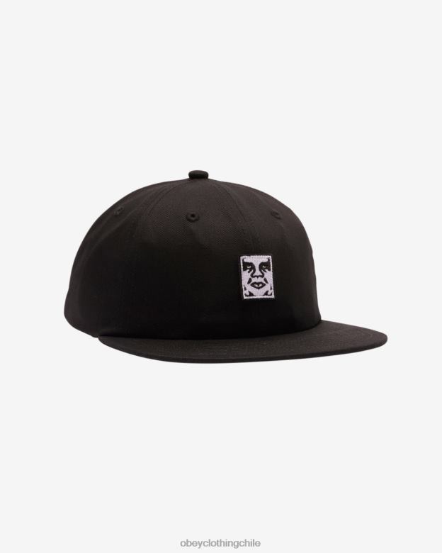 accesorios 40VX447 hombres Correa trasera con panel de parche con íconos OBEY negro
