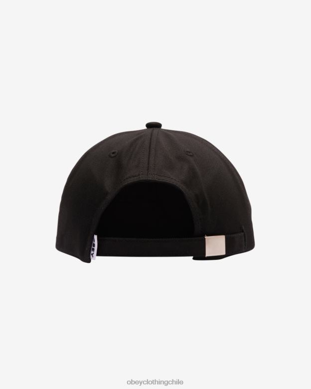 accesorios 40VX447 hombres Correa trasera con panel de parche con íconos OBEY negro