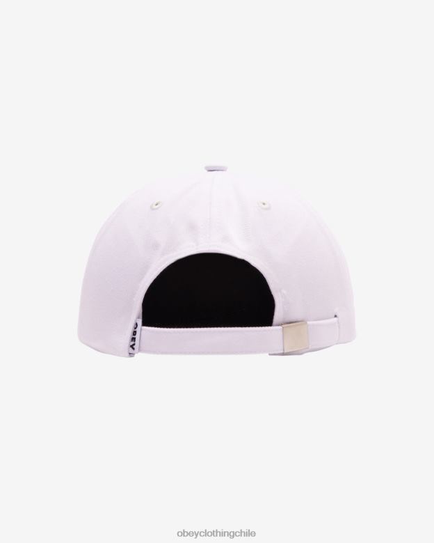 accesorios 40VX448 hombres Correa trasera con panel de parche con íconos OBEY blanco