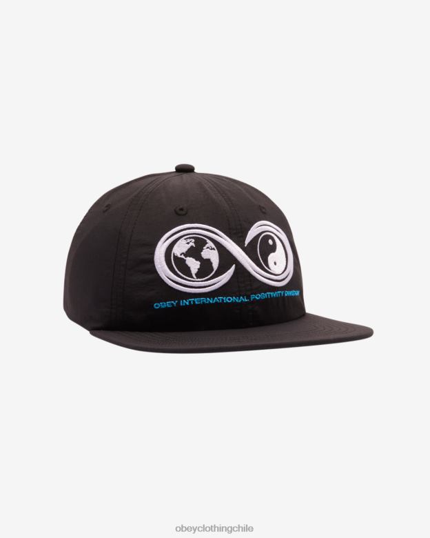 accesorios 40VX450 hombres Strapback posi división 6 paneles OBEY negro