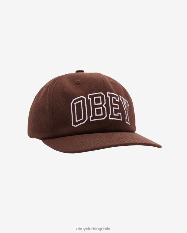 accesorios 40VX458 hombres panel de la academia 6 OBEY chocolate negro