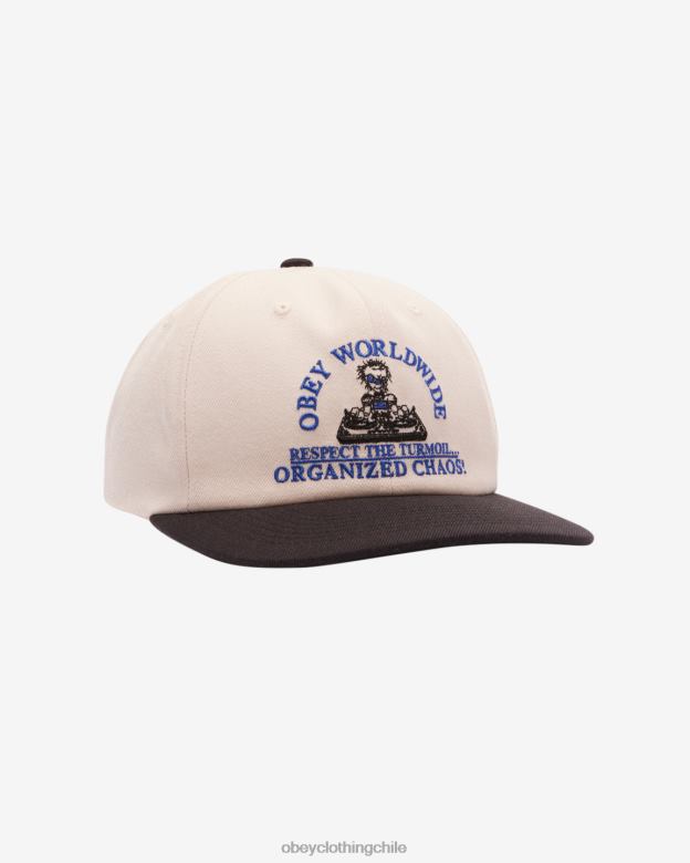 accesorios 40VX462 hombres snapback clásico caos de 6 paneles OBEY crema múltiple