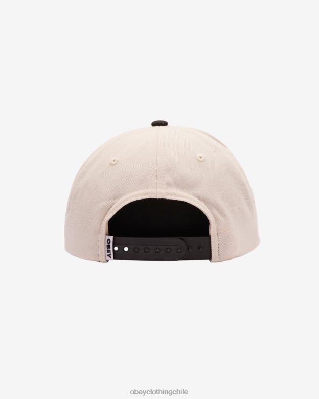 accesorios 40VX462 hombres snapback clásico caos de 6 paneles OBEY crema múltiple