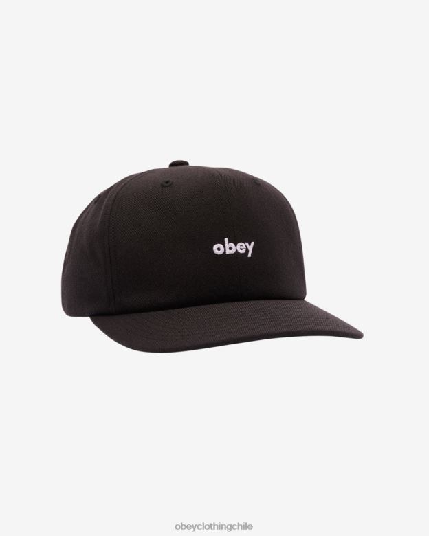 accesorios 40VX463 hombres minúsculas 6 paneles OBEY negro