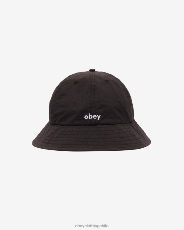 accesorios 40VX471 hombres sombrero de pescador de nailon novio OBEY negro