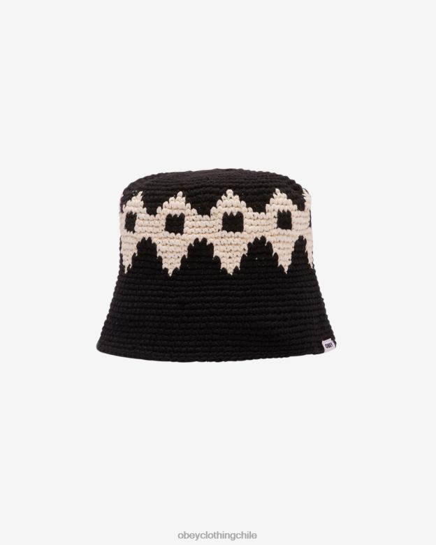 accesorios 40VX473 hombres sombrero de pescador viceroy de crochet OBEY negro múltiple