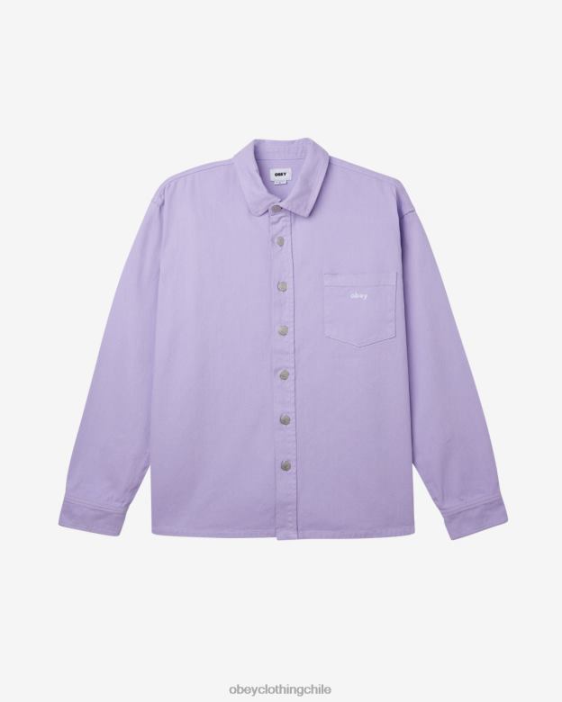 ropa 40VX133 hombres camisa magnolia OBEY pétalo de orquídea
